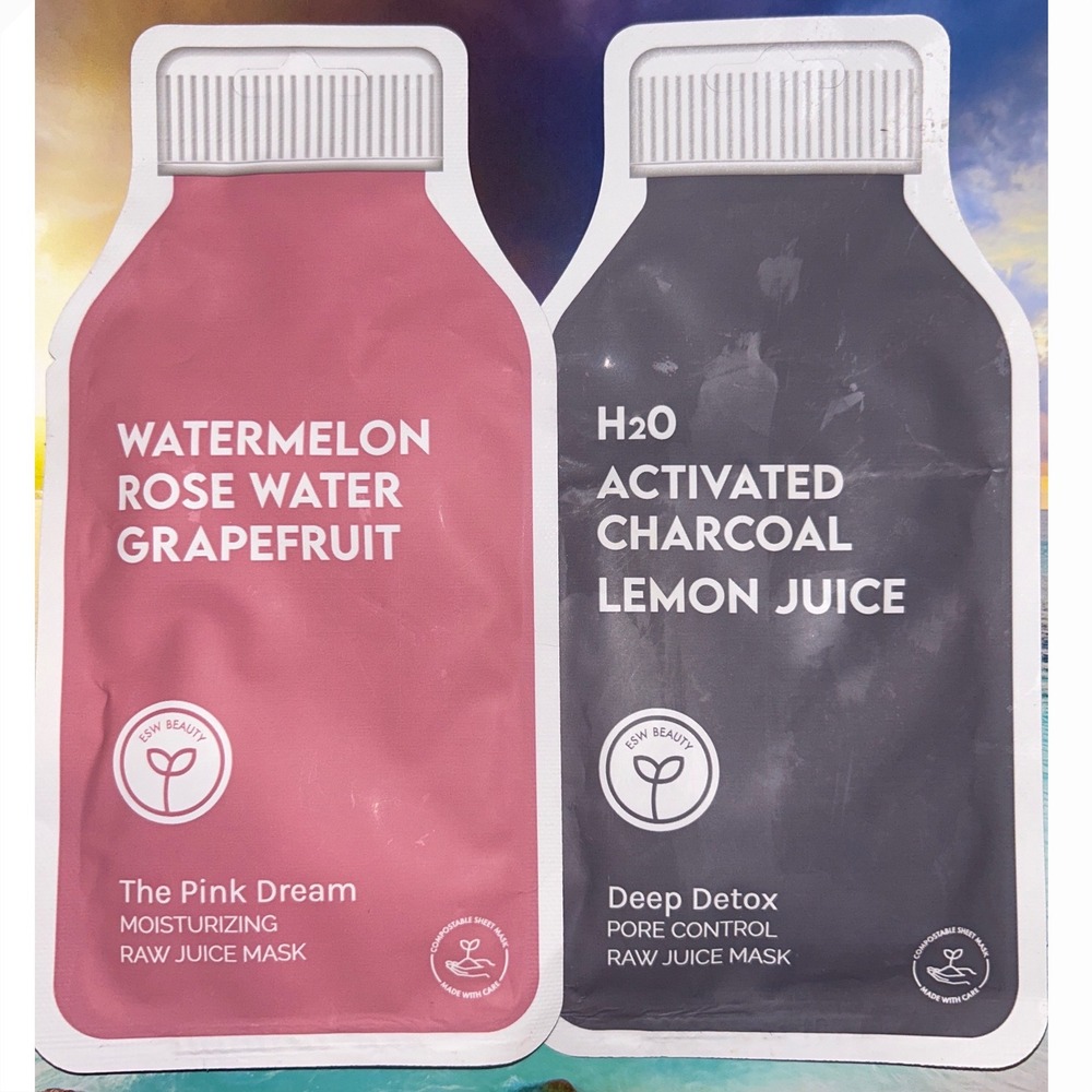 ESW Beauty Raw Juice Mask Set‎ Pink Dream Moisturizing Deep Detox Pore Control